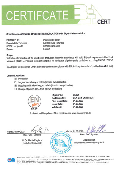 Brochure ENplusA1 # EE 001